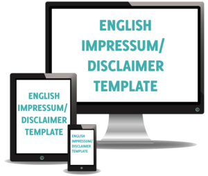 Free English disclaimer template for your Impressum